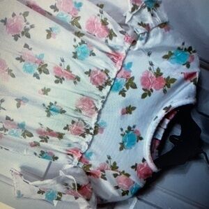 Kid’s long sleeve floral print blouse